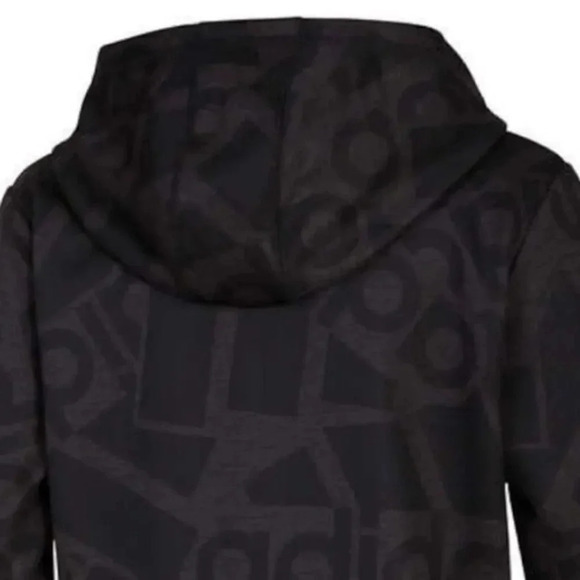 #9 Adidas Youth Tech Fleece Hoodie, Black and Grey Lightweight size Large 14/16 - Picture 6 of 7
